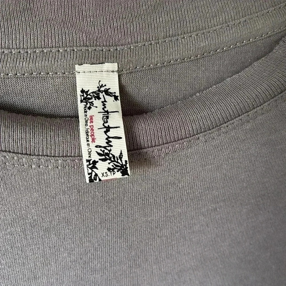 Free People  | Go-To graphic jersey bodysuit in gray - Picture 8 of 10